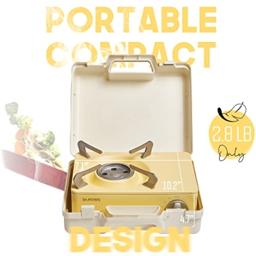 Dr.HOWS Twinkle Mini Camping Stove - Portable Butane Cooking