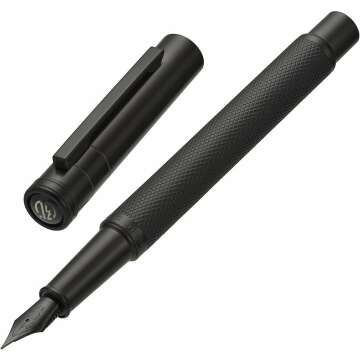 Elegant Matte Black Fountain Pen Set - Timeless Writing Experience