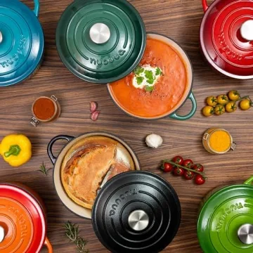 Enamelled Cast Iron Dutch Oven - 2.1 Quart by Nuovva