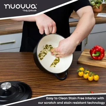 Enamelled Cast Iron Dutch Oven - 2.1 Quart by Nuovva