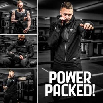 RDX Boxing Inner Gloves - MMA Fist Protector Wraps Red