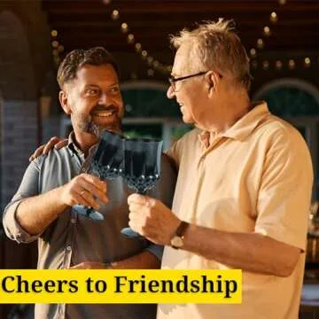 Fun Express 48-Piece Black Plastic Wine Glasses Set for Parties