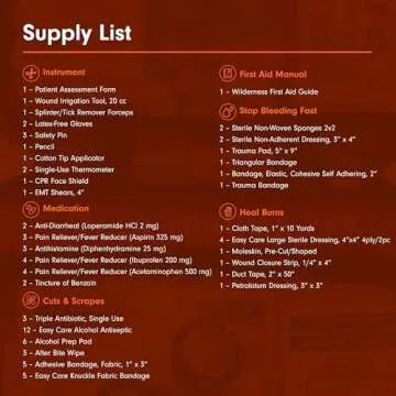 Adventure Medical Kits Sportsman Series Medical Kit - 300 - First Aid Kit for Camping, Hiking, Hunting & More - For 6 People for 7 Days - Includes Bandages, Medicine, Guide Book & More