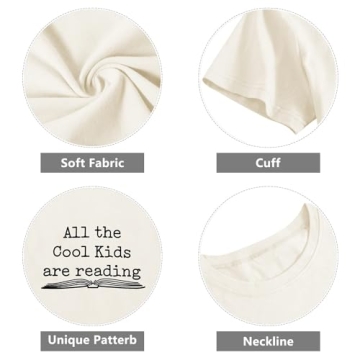 All The Cool Kids Are Reading Shirt for Teachers and Book Lovers