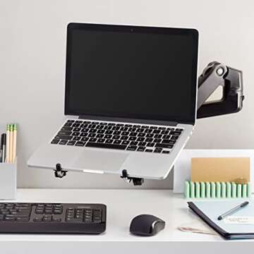 Ergonomic Amazon Basics Laptop Arm Mount Tray