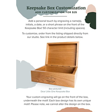 Custom Dear Little One Keepsake Box for Baby Memories