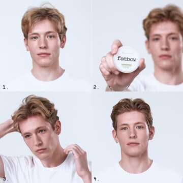 Fatboy Hair Sea Salt Pomade, Lightweight Hold for Texturizing Hair, Beach Wave Finish, All Hair Types, 2.6 Oz