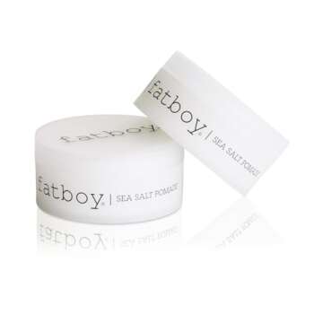 Fatboy Hair Sea Salt Pomade, Lightweight Hold for Texturizing Hair, Beach Wave Finish, All Hair Types, 2.6 Oz