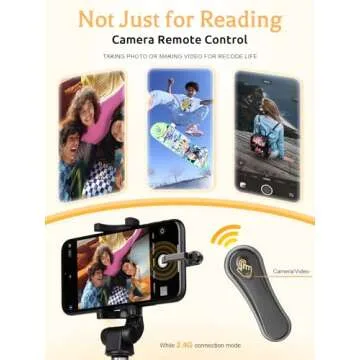 Aborvate Kindle RF Remote Page Turner for Hands-Free Reading