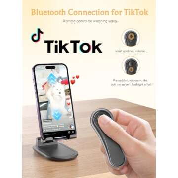 Aborvate Kindle RF Remote Page Turner for Hands-Free Reading