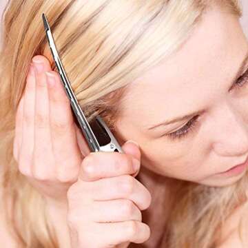 Hair Cutting Scissors Set, KOMAKE 10 Pcs Hairdressing Scissors Professional Barber Hair Salon Household Hair Shear Thinning Shear Hair comb, Cape, Neck Duster Brush, Clip, Clean Cloth