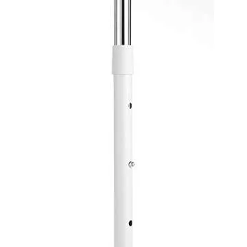 Whitmor Deluxe Adjustable Garment Rack - Rolling Clothes Organizer - White and Chrome