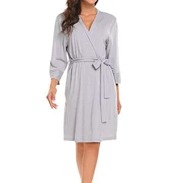 Bluetime Women's Soft Kimono Robe for Stylish Comfort