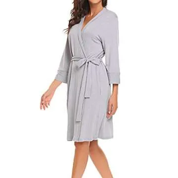Bluetime Women's Soft Kimono Robe for Stylish Comfort