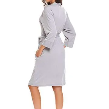 Bluetime Women's Soft Kimono Robe for Stylish Comfort