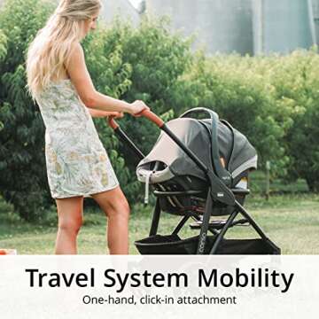 Chicco KeyFit 35 Zip ClearTex Infant Car Seat and Base - Rear-Facing for 4-35 lbs Infants, With Head/Body Support, Zip Shield, Compatible with Chicco Strollers