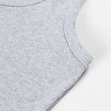 Artfish Women's Sleeveless Fitted Crop Tank Top