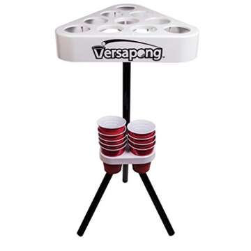 Portable Beer Pong Table/Tailgate Game with Backpack Carry Case and Balls