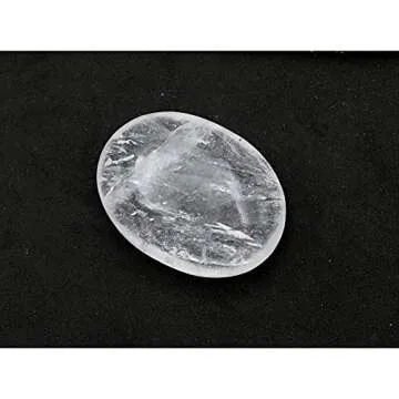 Clear Quartz Crystals and Healing Stones - Large Palm Stone Crystals Piedra - Crystal for Good Luck,...