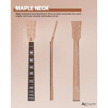 Leo Jaymz DIY Electric Guitar Kit with Mahogany Body