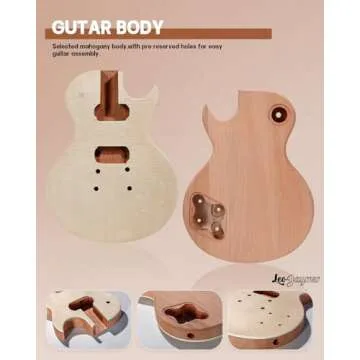 Leo Jaymz DIY Electric Guitar Kit with Mahogany Body
