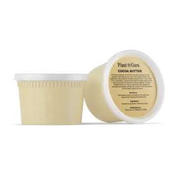 Raw Cocoa Butter 14.5 oz. 100% Pure Natural Unrefined FOOD GRADE Arriba Nacional Cacao Bean, Great For Chocolate Making, Soap, Lip Balm and Moisturizer For DIY Body Butters