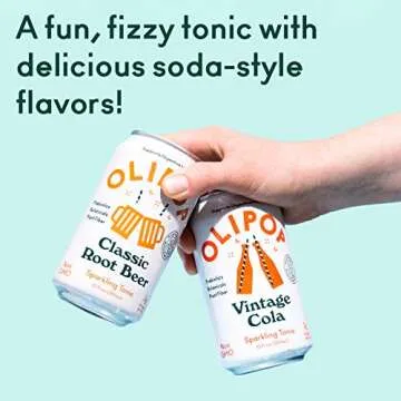 OLIPOP - Old School Classics Variety Pack, Healthy Soda, Prebiotic Soft Drink, Aids Digestive Health, High Fiber, Low Calorie, Low Sugar (12 oz, 12-Pack)
