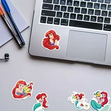 50Pcs Little Mermaid Ariel Themes Waterproof Stickers for Water Bottle Cup Laptop Bike Skateboard Luggage Box Vinyl Graffiti Patches BRJHSL