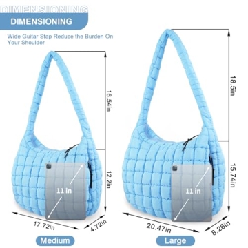 Stylish Quilted Puffer Tote Bag for Everyday Use