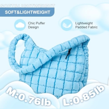 Stylish Quilted Puffer Tote Bag for Everyday Use