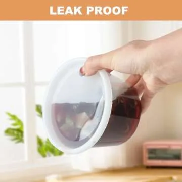 HTMZ Deli Containers with Lids 48 Sets BPA Free