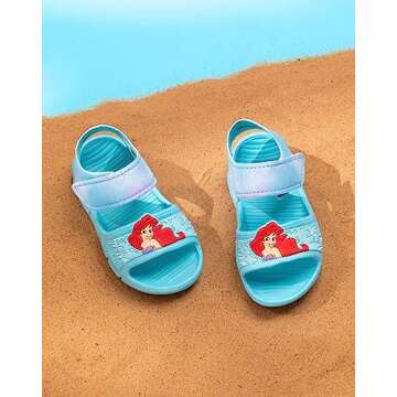Disney The Little Mermaid Kids Sandals for Girls | Ariel Sliders