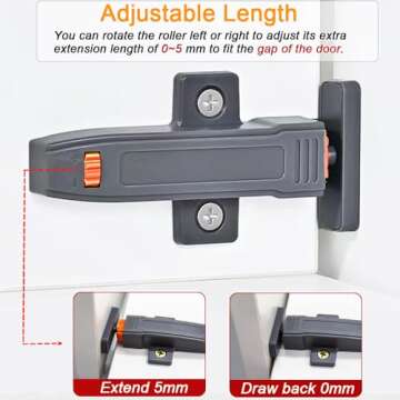 Self-Closing Push to Open Cabinet Hardware CBRIVE 4 Pack Push to Open Door Latch Heavy Duty Push Latches for Hidden Door Push Release Drawer Pull Touch Lock Tip On RV Closet Close Strong Pop Out