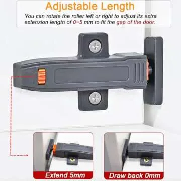 Self-Closing Push to Open Cabinet Hardware CBRIVE 4 Pack Push to Open Door Latch Heavy Duty Push Latches for Hidden Door Push Release Drawer Pull Touch Lock Tip On RV Closet Close Strong Pop Out