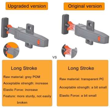 Self-Closing Push to Open Cabinet Hardware CBRIVE 4 Pack Push to Open Door Latch Heavy Duty Push Latches for Hidden Door Push Release Drawer Pull Touch Lock Tip On RV Closet Close Strong Pop Out