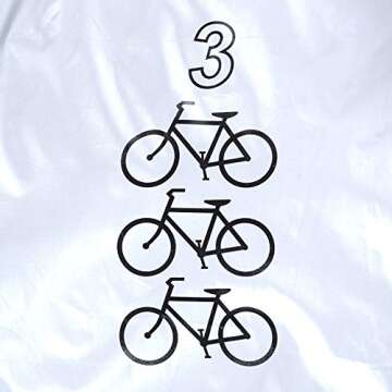 Maveek Waterproof Bicycle Cover Fits 3 Bikes for All Weather