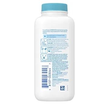 Hypoallergenic Johnson's Baby Powder with Natural Cornstarch