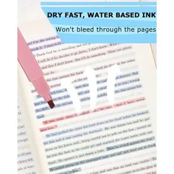 LivDeal 12 Packs Aesthetic Highlighters, Assorted Colors With Soft Chisel Tip,No Bleed Bible Highlighter Pastel, Cute Highlighters