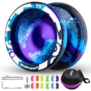 MAGICYOYO Responsive Yoyo V3, Professional Metal Yoyo for Kids Beginner, Aluminum Alloy Yoyo with Un...