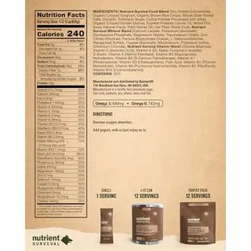 Nutrient Survival MRE Cereal - Chocolate Crunch Emergency Food