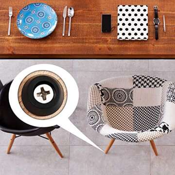 20 Pieces Soft Cutting Board Rubber Feet with Stainless Steel Screws, 0.28 x 0.59 (hd), Soft, Non Slip, Non Marking, Anti Skid, Fine Grips for Furniture, Electronics and Appliances(20 Pieces)