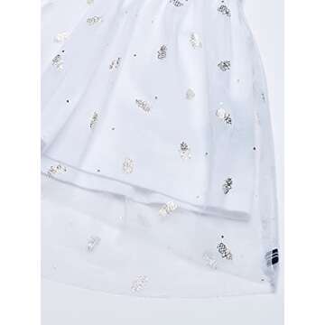 Nautica Girls' Patterned Sleeveless Mesh Dress - Stylish Fun