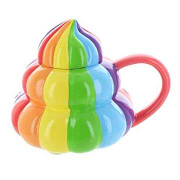 Seven20 Rainbow Emoji Coffee Mug - 20oz Fun Design