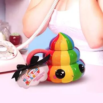 Seven20 Rainbow Emoji Coffee Mug - 20oz Fun Design