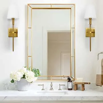 KARTOOSH Hardwired Gold Wall Sconces - Stylish Lighting