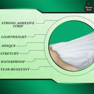 100 Pack Secure Seal White Poly Mailers Shipping Bags - Safe Shipping with 26x32 Mailers Poly Bags - E-Commerce Poly Bags for Shipping - Self Sealing 2 Mil Poly Shipping Envelopes