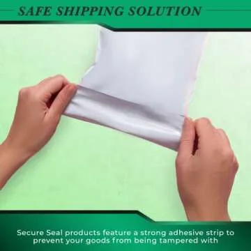 100 Pack Secure Seal White Poly Mailers Shipping Bags - Safe Shipping with 26x32 Mailers Poly Bags - E-Commerce Poly Bags for Shipping - Self Sealing 2 Mil Poly Shipping Envelopes
