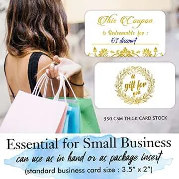 PARTH IMPEX 50 Blank Coupon Cards - Redeem Gift Voucher for Present, Love Coupons for Husband Wife, Blank Gift Certificates, Christmas Valentine Couples Coupons Book for Him, Her, Boyfriend