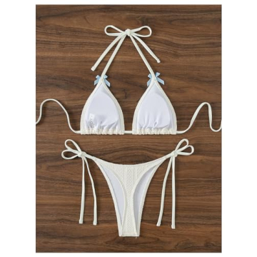Stylish BEAUDRM Women's 2 Piece Y2K Bikini Set for Summer Fun