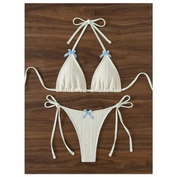 Stylish BEAUDRM Women's 2 Piece Y2K Bikini Set for Summer Fun